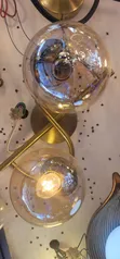 Dual Globe Wall Sconce - Gold Finish - 2