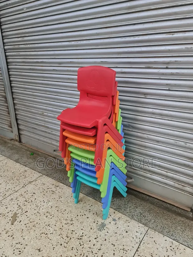Cloud Perch Kids Plastic Chairs (Orange) - 1