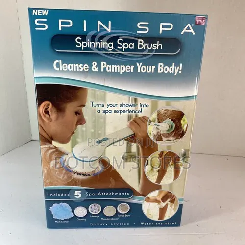 Spin Spa Spinning Bath Brush with 5 Attachments - 1