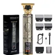 Vintage T9 Professional Hair Clipper & Beard Trimmer - Gold - 3