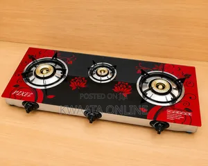PIXEL 3-Burner Glass Gas Stove - Automatic Ignition