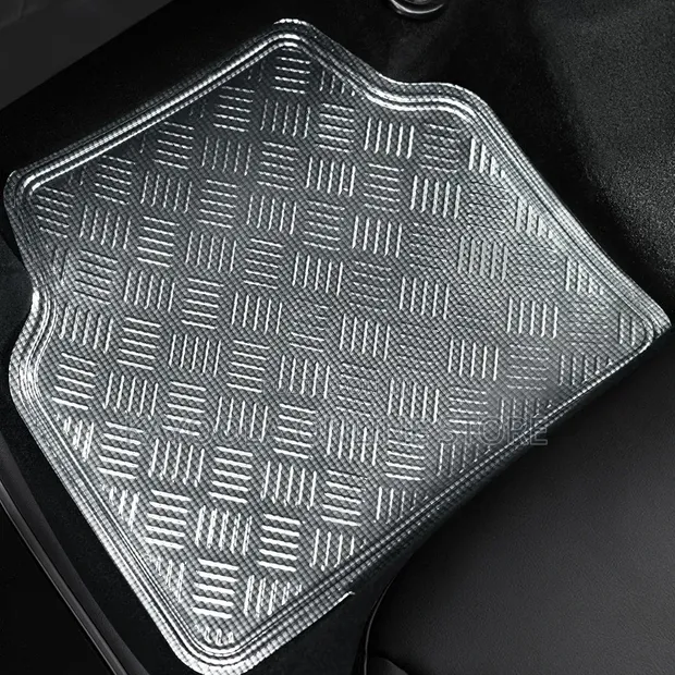 Aluminium Universal Car Floor Mat Set - 1