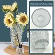 Dewdrop Design Clear Glass Vase - 2