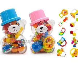 Baby Rattle 6510: 10 Assorted Rattle & Teether Designs