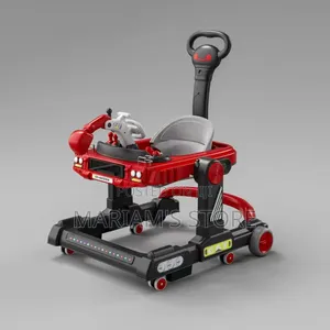 4-in-1 Baby Walker with Toy Steering Wheel