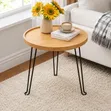 Bamboo Collapsible Side Table 42cm Diameter - 4