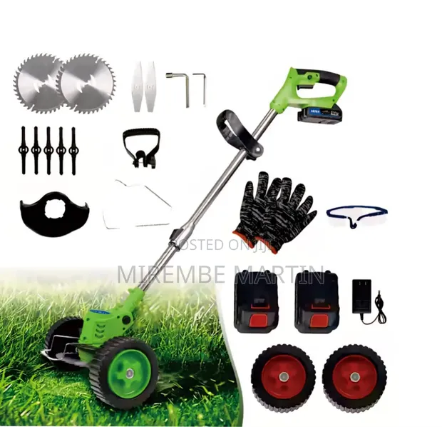 Grass Cutter with 2 x 48V Batteries and Wheels - 1