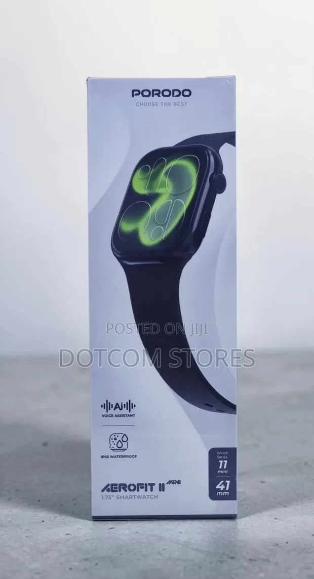 Porodo Aerofit II 1.75" Smart Watch 41mm Black - 1