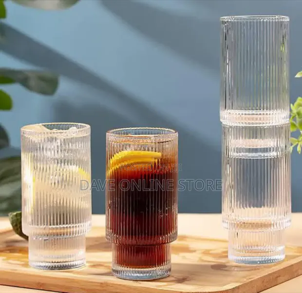 Ribbed Glassware Set - 1