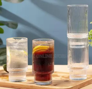 Ribbed Glassware Set
