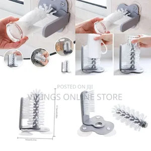 Glass Washer with Double Sided Bristle Brush
