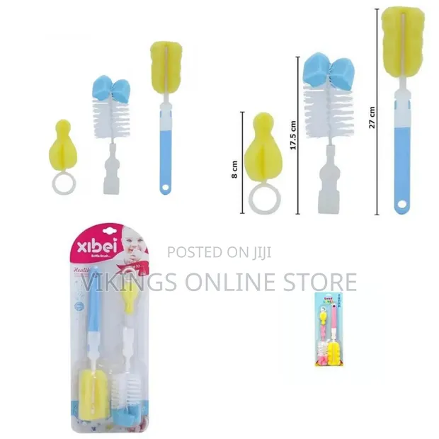 Baby Bottle Brush Set - Sponge Cleaner - 1