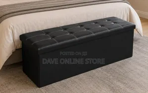 110x38x38cm Leather Ottoman