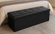 110x38x38cm Leather Ottoman - 1