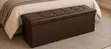110x38x38cm Leather Ottoman - 2