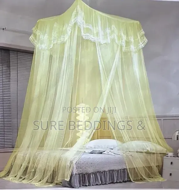 Square Top Mosquito Net - Crimson - 1