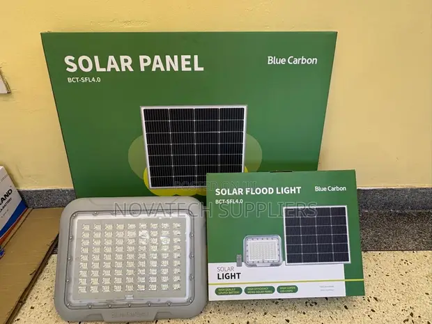 Blue Carbon 500W Solar Flood Light - 1