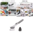 Long Handle Sponge Pot Cleaner with Soap Dispenser - 1