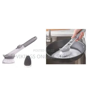 Long Handle Sponge Pot Cleaner with Soap Dispenser
