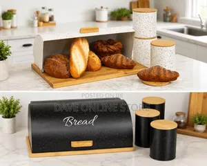 Wooden Floor Bread Bins (Set)