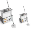 Microfiber Spin Mop Bucket Set for Floor Cleaning - 2