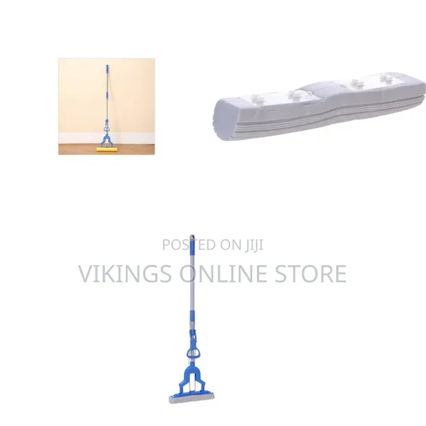 27cm PVA Sponge Mop with Stainless Steel Handle - 1