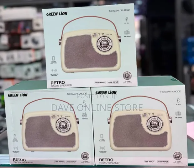 Green Lion Retro Radio Speaker - 1