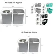 Space Saving 360° Dual Spin Mop Bucket Set - 2