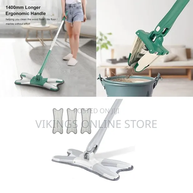 Spin Lazy X-Type Automatic Flat Mop - 1