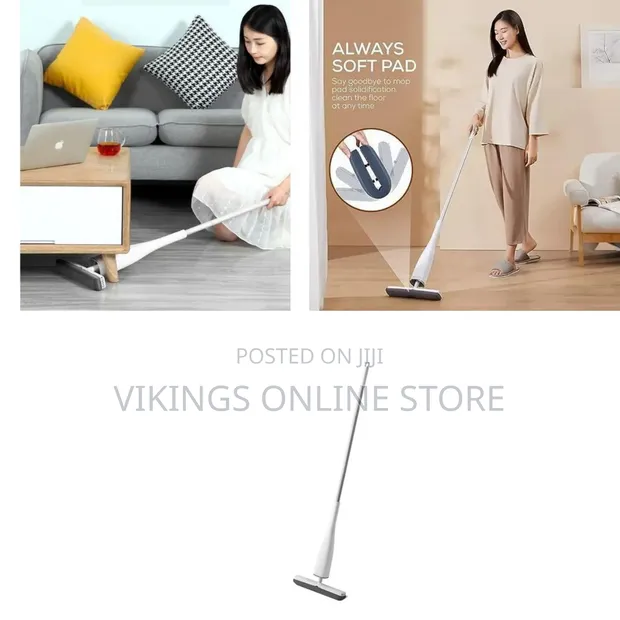 360 Degree Self-Wringing Sponge Mop with 2 Replaceable Heads - 1