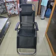 Foldable Reclining Chair - Black - 2