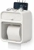 Waterproof Wall Mounted Toilet Paper Holder Organizer - 1