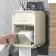 Waterproof Wall Mounted Toilet Paper Holder Organizer - 5