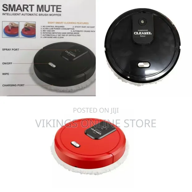 Smart Mute Automatic Brush Mopper Humidifier Cleaner Robot - 1