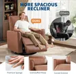 360° Swivel Glider Manual Recliner with Lumbar Support - 3
