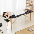 Professional Portable Folding Massage Table - Wooden Frame - 2