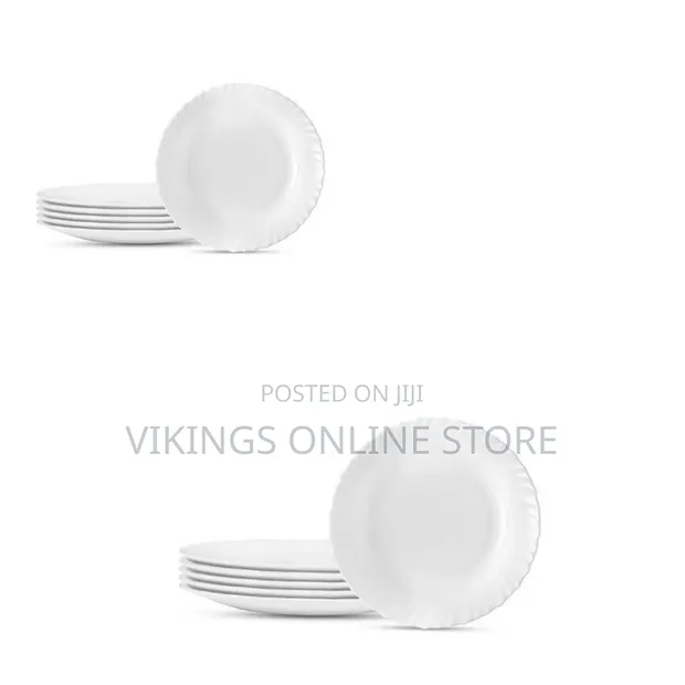 Luminarc 6-Piece Plain Dinner Plates - White - 1