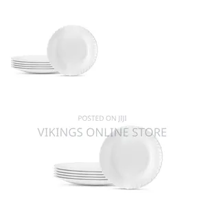Luminarc 6-Piece Plain Dinner Plates - White