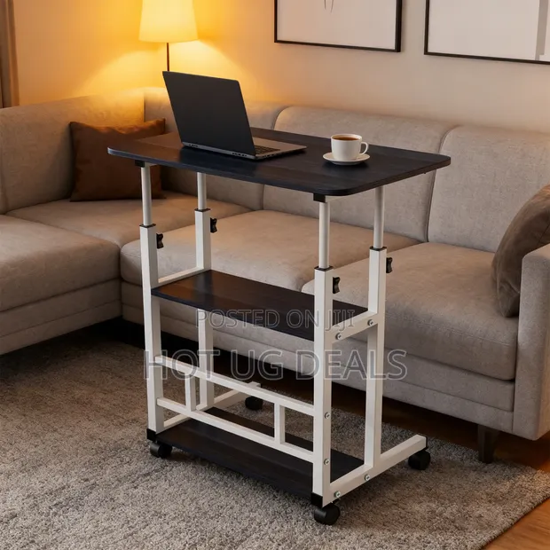 3 Tier Adjustable Height Computer Desk - 60x40x90cm - 1