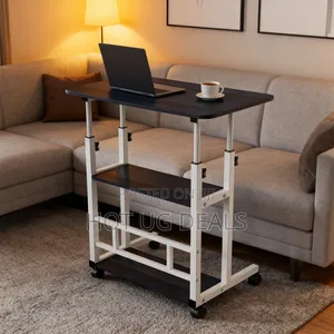 3 Tier Adjustable Height Computer Desk - 60x40x90cm