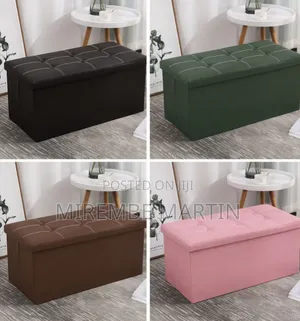 Brand New Leather Ottoman Storage Boxes