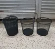 10 Litre Metallic Mesh Dust Bin - Black - 2