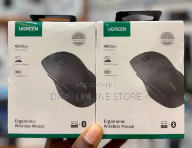UGREEN Wireless Ergonomic Mouse with Bluetooth 4000DPI - 1