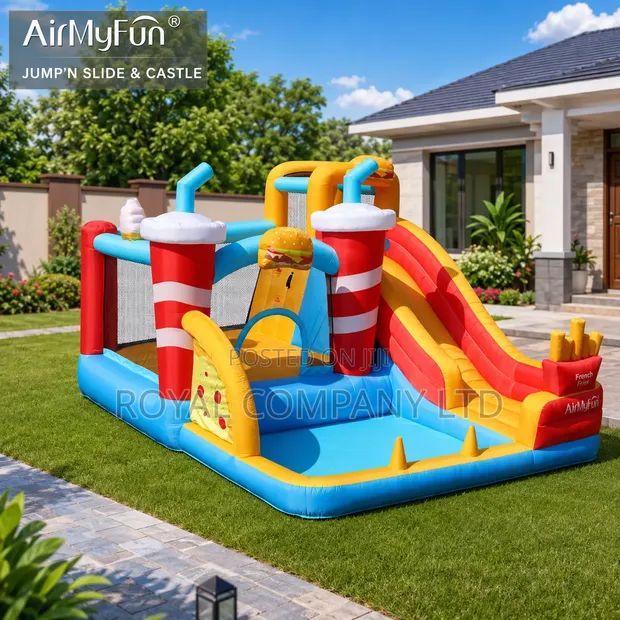 AirMyFun Foodie Fantasy 2-in-1 Bouncing Castle with Slide - 1