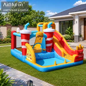 AirMyFun Foodie Fantasy 2-in-1 Bouncing Castle with Slide