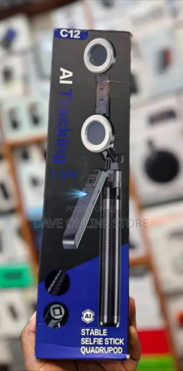 C12 AI Tracking Selfie Stick Tripod - 1