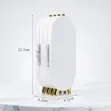 Foldable 4-Panel Jewelry Organizer with Mirror - 1