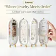 Foldable 4-Panel Jewelry Organizer with Mirror - 2