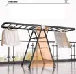 Sanipro 3-Tier Foldable Carbon Steel Clothes Drying Rack - 3