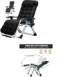 Ergonomic Folding Sun Chaise Lounge Chair with Side Table - 2